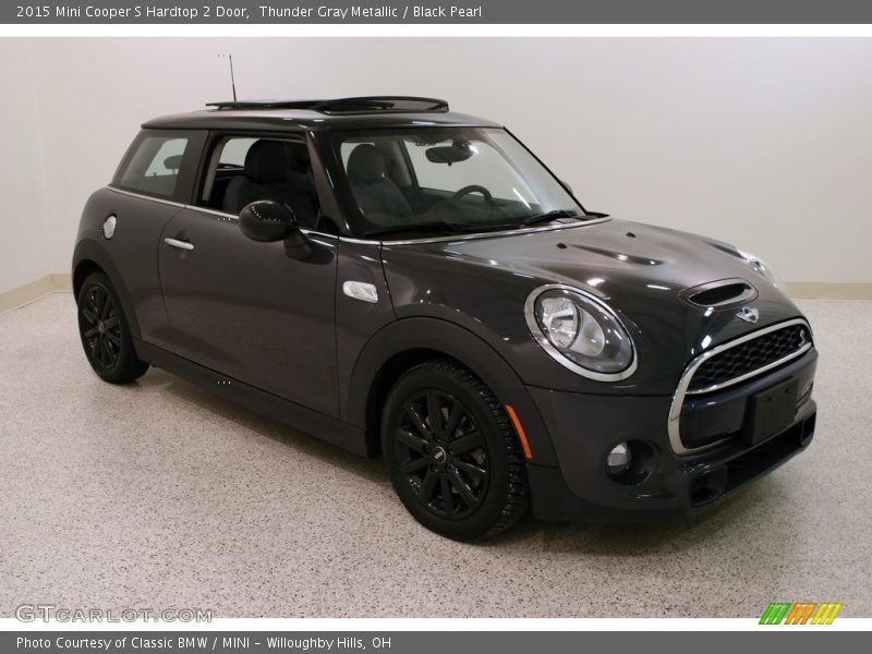 Thunder Gray Metallic / Black Pearl 2015 Mini Cooper S Hardtop 2 Door