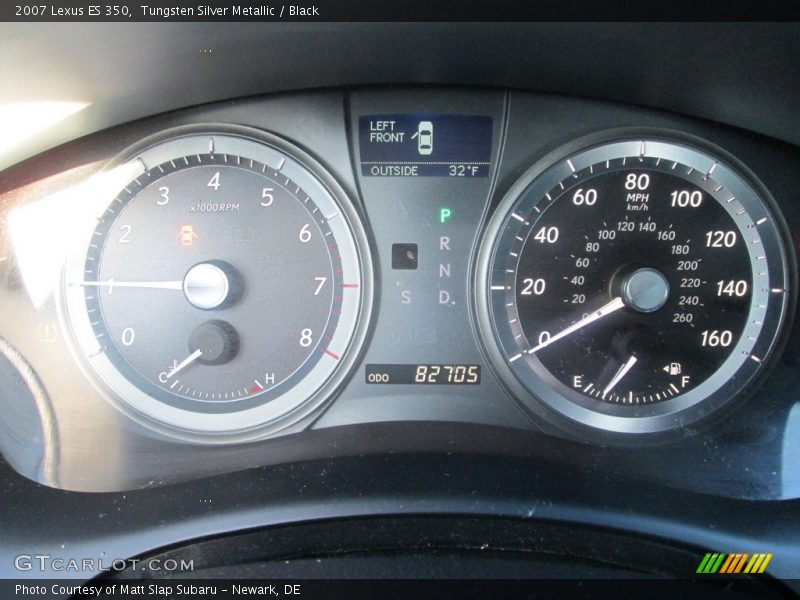 Tungsten Silver Metallic / Black 2007 Lexus ES 350