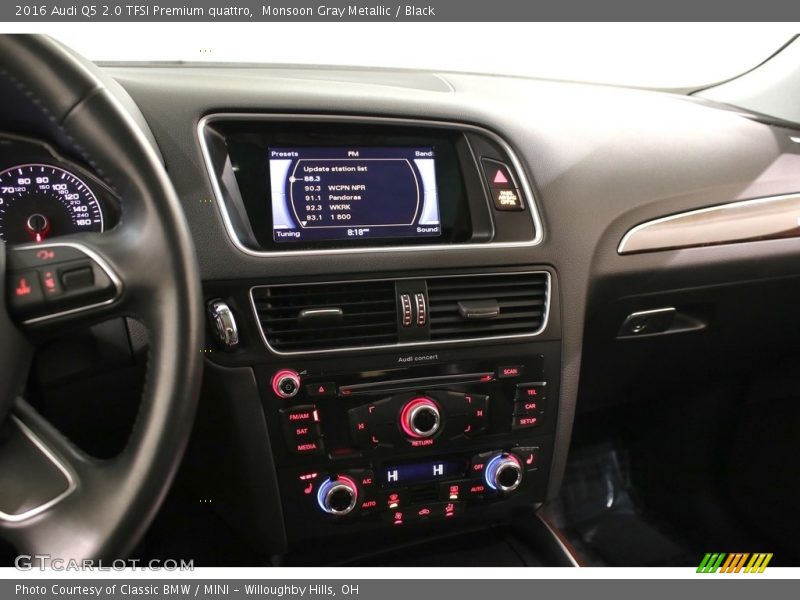 Monsoon Gray Metallic / Black 2016 Audi Q5 2.0 TFSI Premium quattro