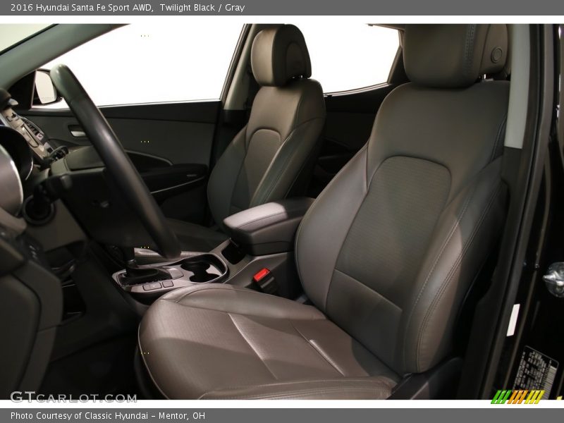 Twilight Black / Gray 2016 Hyundai Santa Fe Sport AWD