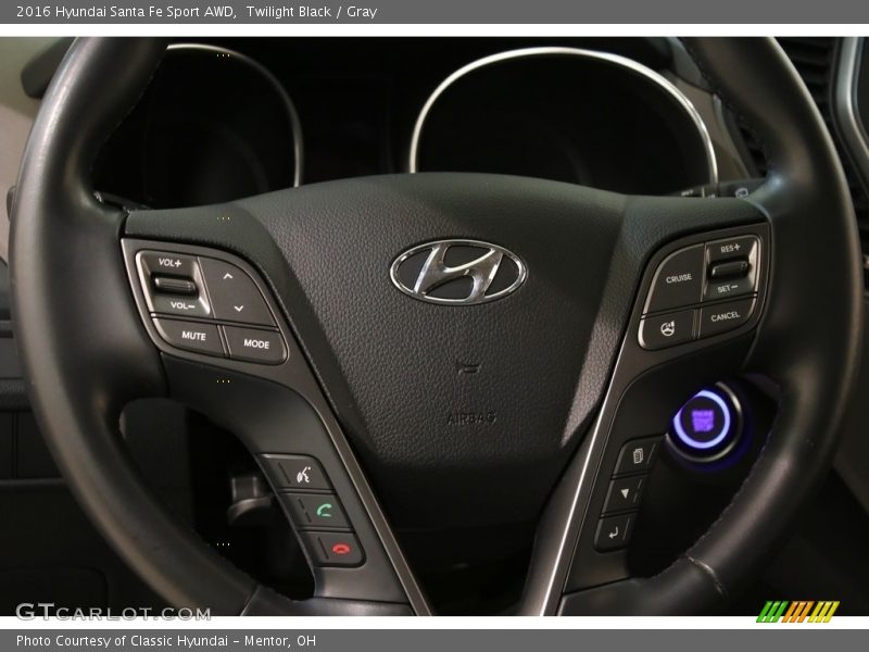 Twilight Black / Gray 2016 Hyundai Santa Fe Sport AWD