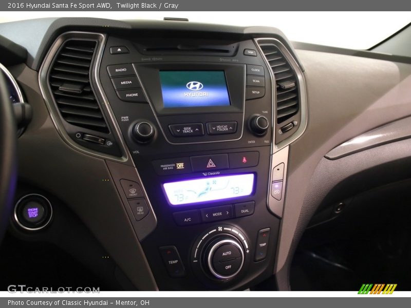 Twilight Black / Gray 2016 Hyundai Santa Fe Sport AWD
