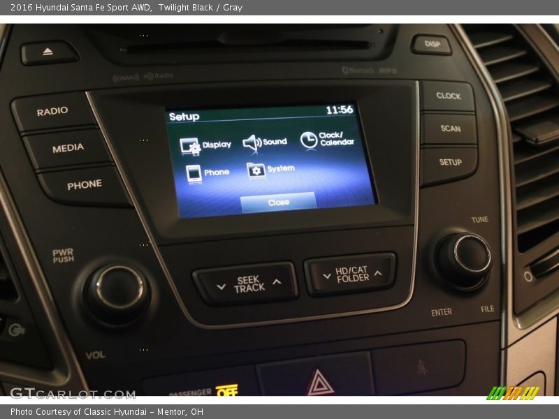 Twilight Black / Gray 2016 Hyundai Santa Fe Sport AWD