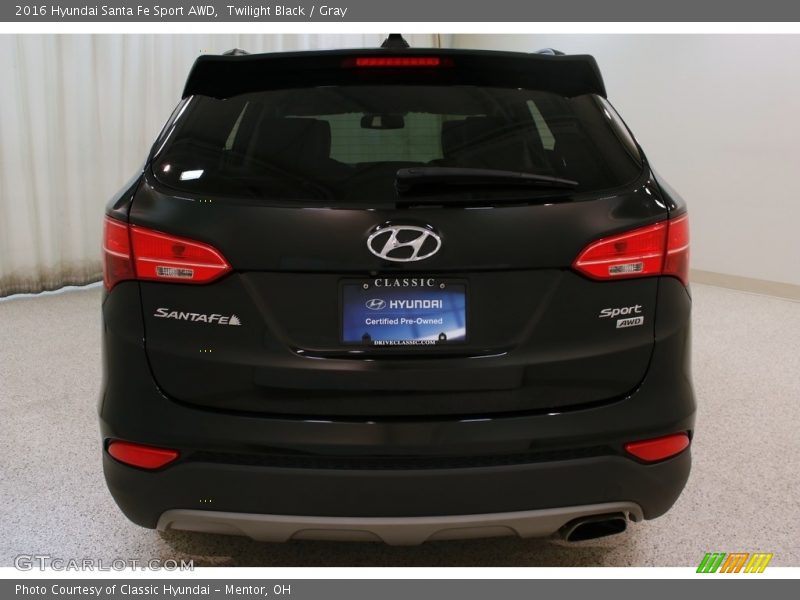 Twilight Black / Gray 2016 Hyundai Santa Fe Sport AWD