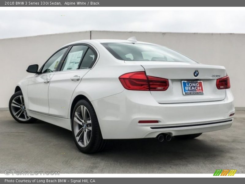 Alpine White / Black 2018 BMW 3 Series 330i Sedan