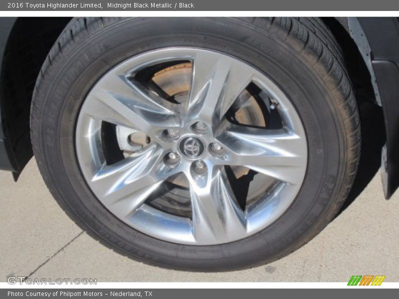 Midnight Black Metallic / Black 2016 Toyota Highlander Limited