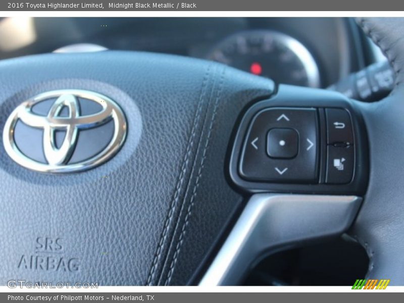 Midnight Black Metallic / Black 2016 Toyota Highlander Limited