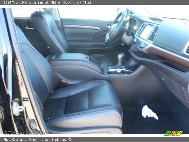 Midnight Black Metallic / Black 2016 Toyota Highlander Limited