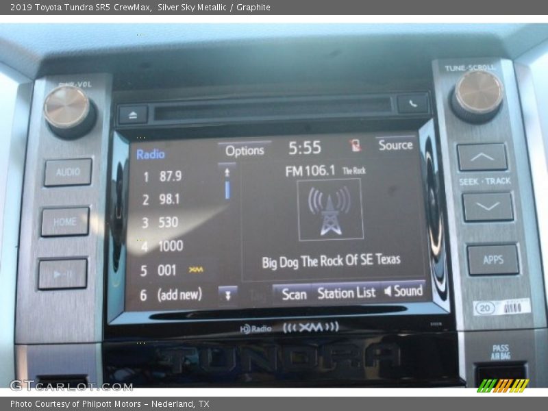 Silver Sky Metallic / Graphite 2019 Toyota Tundra SR5 CrewMax