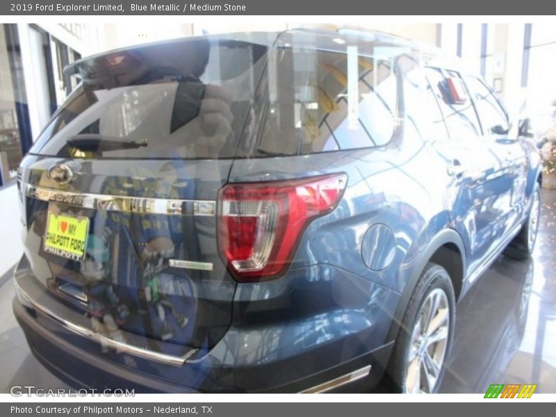 Blue Metallic / Medium Stone 2019 Ford Explorer Limited