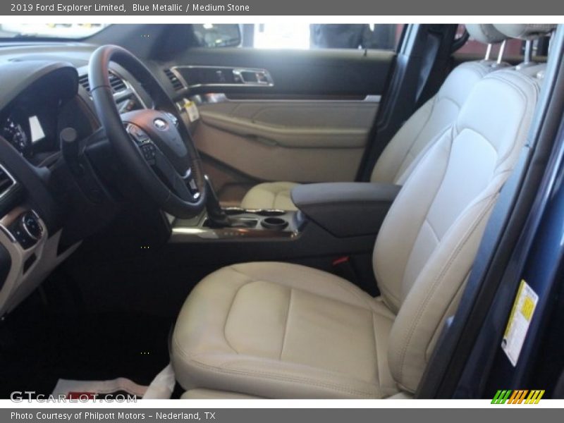 Blue Metallic / Medium Stone 2019 Ford Explorer Limited