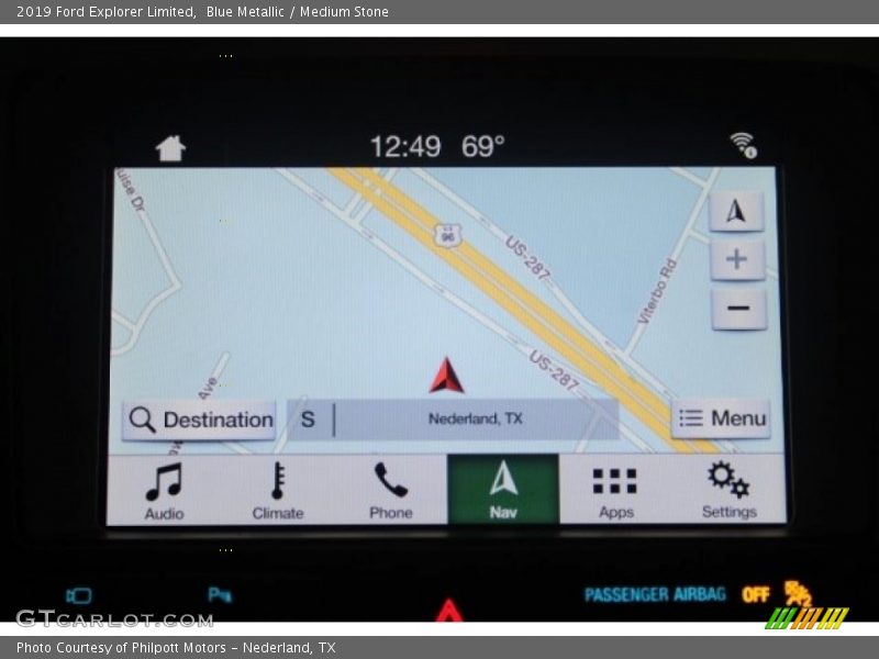 Blue Metallic / Medium Stone 2019 Ford Explorer Limited