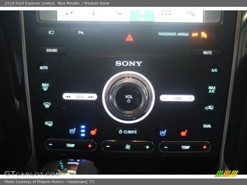 Blue Metallic / Medium Stone 2019 Ford Explorer Limited