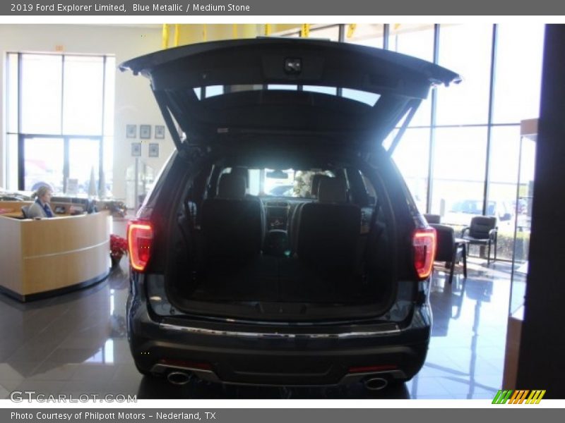 Blue Metallic / Medium Stone 2019 Ford Explorer Limited