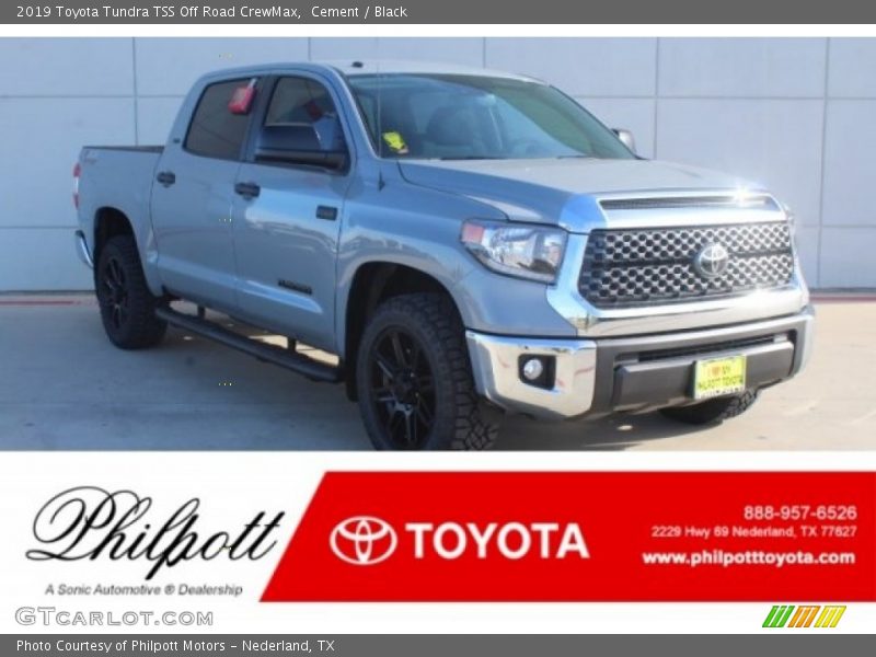 Cement / Black 2019 Toyota Tundra TSS Off Road CrewMax