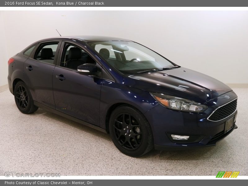 Kona Blue / Charcoal Black 2016 Ford Focus SE Sedan