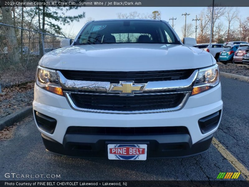 Summit White / Jet Black/Dark Ash 2019 Chevrolet Colorado WT Crew Cab