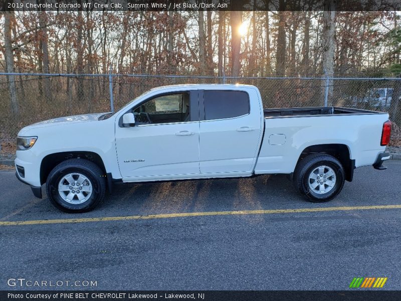 Summit White / Jet Black/Dark Ash 2019 Chevrolet Colorado WT Crew Cab
