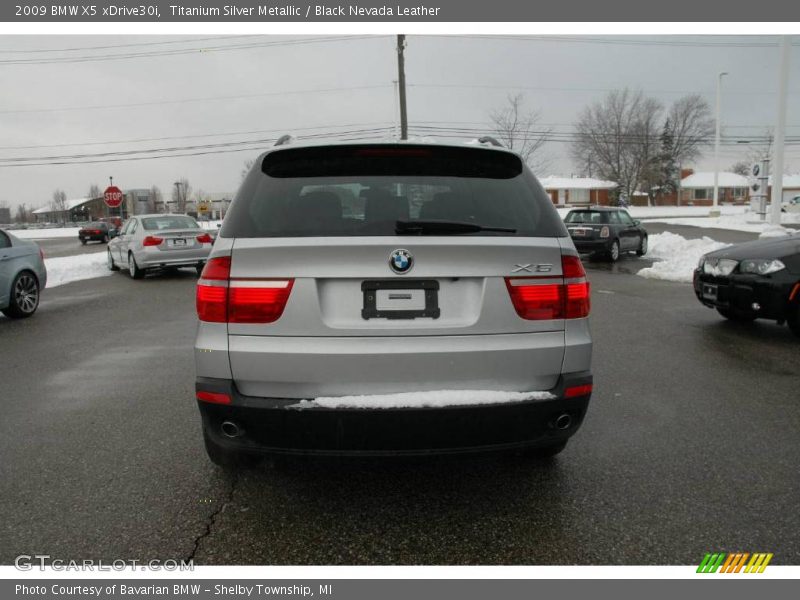 Titanium Silver Metallic / Black Nevada Leather 2009 BMW X5 xDrive30i