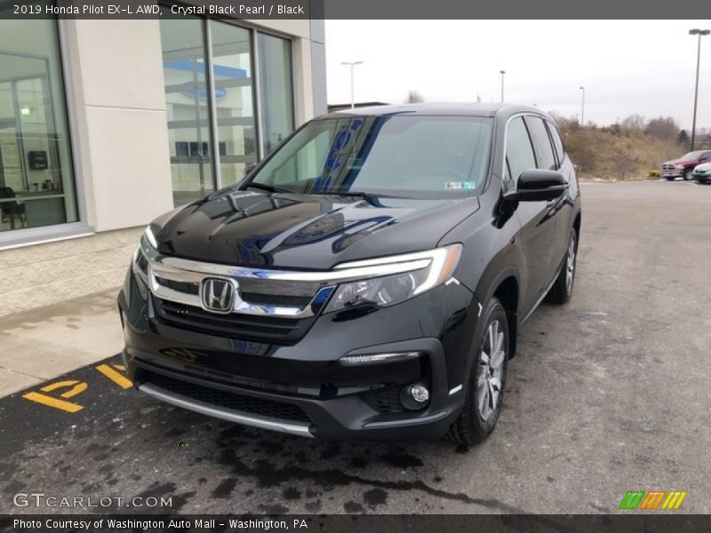 Crystal Black Pearl / Black 2019 Honda Pilot EX-L AWD