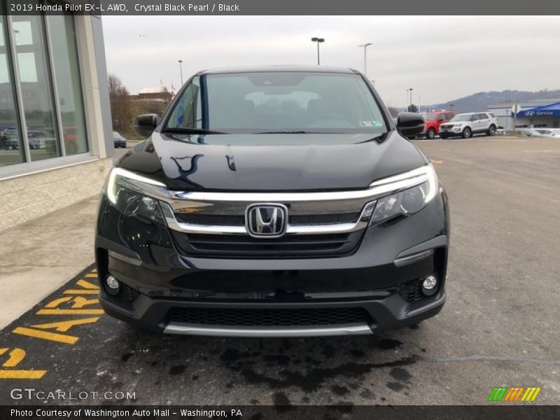 Crystal Black Pearl / Black 2019 Honda Pilot EX-L AWD