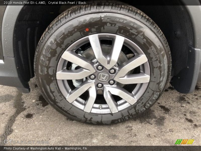 Crystal Black Pearl / Black 2019 Honda Pilot EX-L AWD