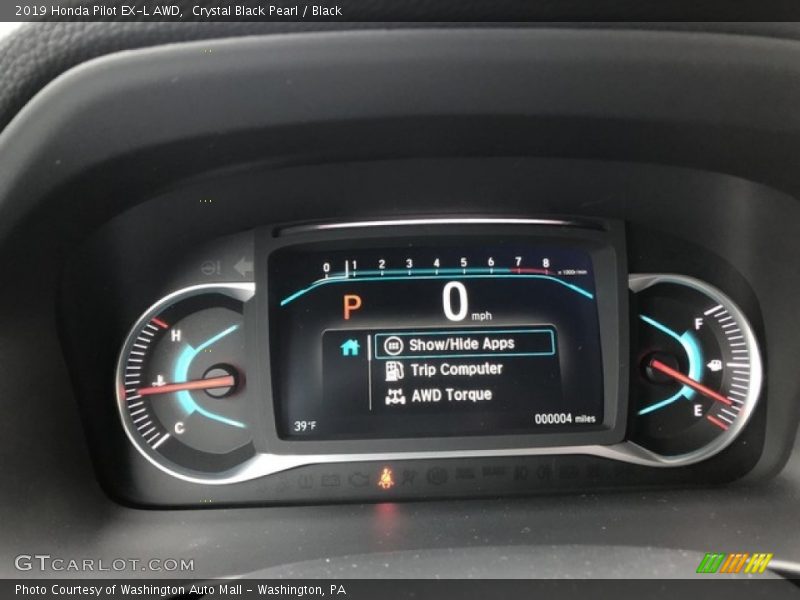 Crystal Black Pearl / Black 2019 Honda Pilot EX-L AWD