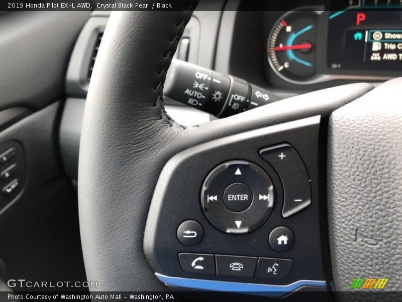Crystal Black Pearl / Black 2019 Honda Pilot EX-L AWD