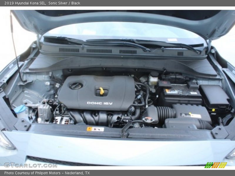 Sonic Silver / Black 2019 Hyundai Kona SEL