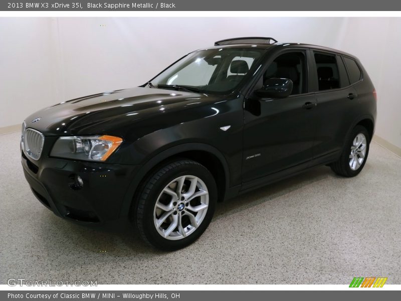 Black Sapphire Metallic / Black 2013 BMW X3 xDrive 35i