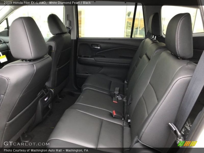 White Diamond Pearl / Black 2019 Honda Pilot EX-L AWD
