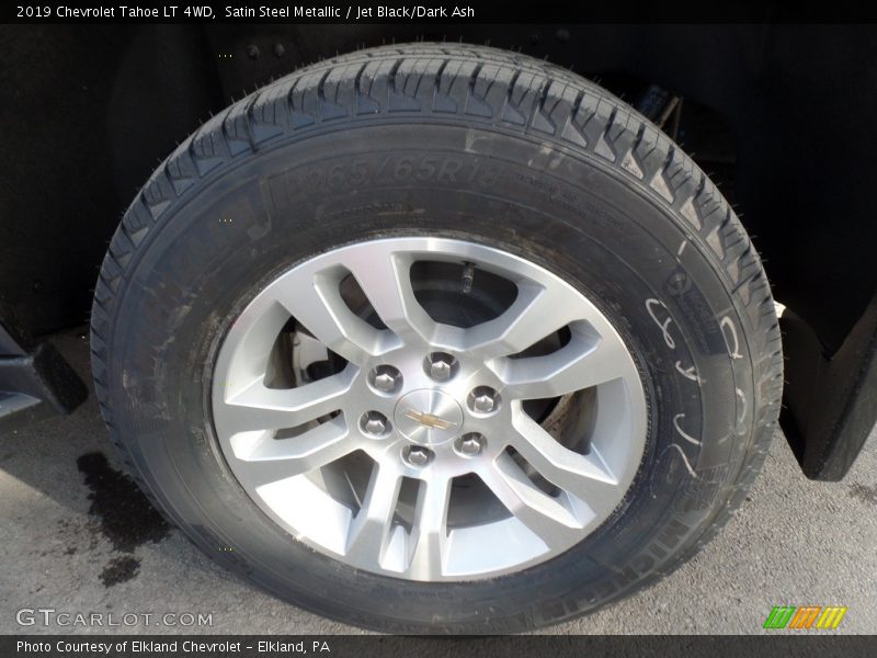 Satin Steel Metallic / Jet Black/Dark Ash 2019 Chevrolet Tahoe LT 4WD