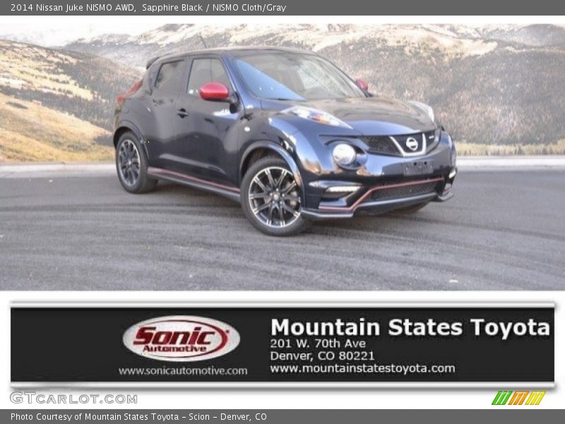 Sapphire Black / NISMO Cloth/Gray 2014 Nissan Juke NISMO AWD