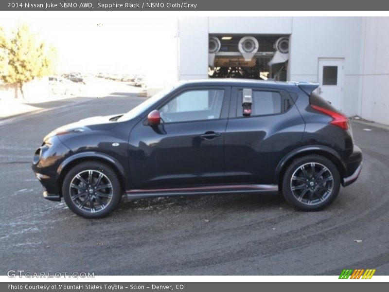 Sapphire Black / NISMO Cloth/Gray 2014 Nissan Juke NISMO AWD