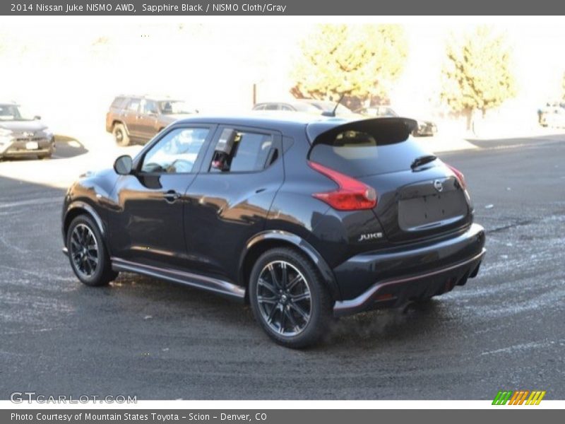 Sapphire Black / NISMO Cloth/Gray 2014 Nissan Juke NISMO AWD