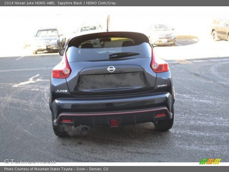 Sapphire Black / NISMO Cloth/Gray 2014 Nissan Juke NISMO AWD
