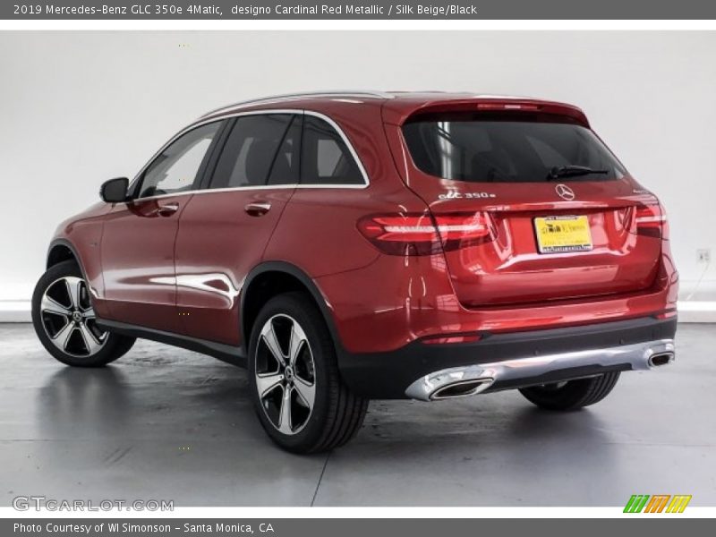 designo Cardinal Red Metallic / Silk Beige/Black 2019 Mercedes-Benz GLC 350e 4Matic