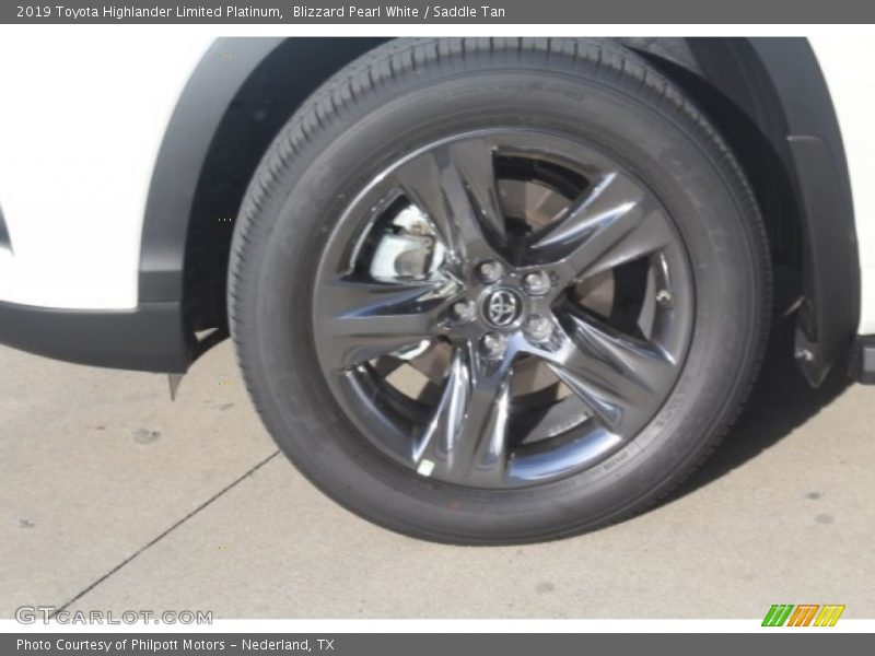 Blizzard Pearl White / Saddle Tan 2019 Toyota Highlander Limited Platinum