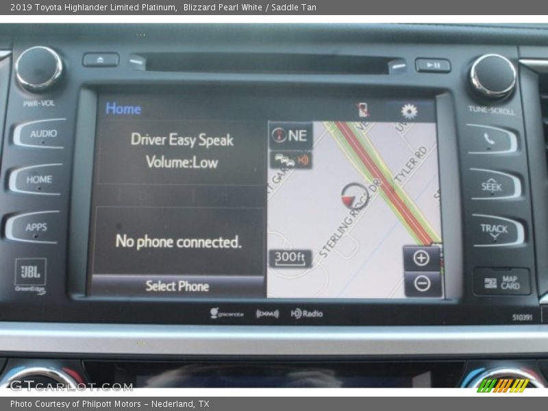 Blizzard Pearl White / Saddle Tan 2019 Toyota Highlander Limited Platinum