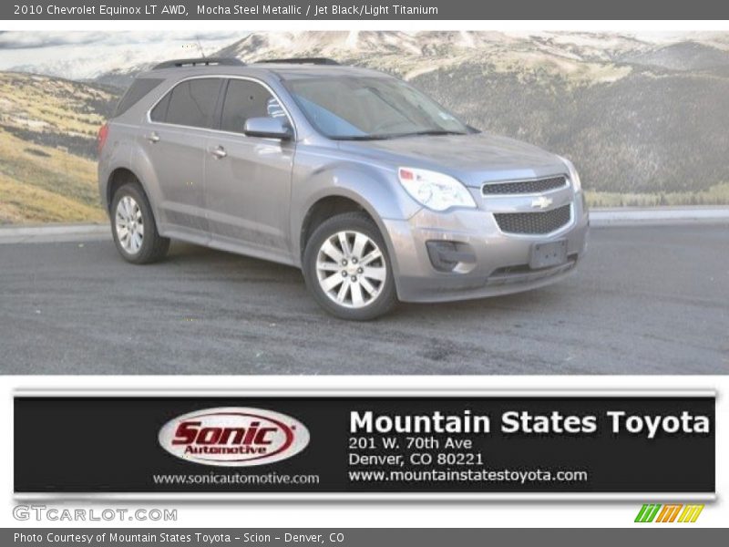 Mocha Steel Metallic / Jet Black/Light Titanium 2010 Chevrolet Equinox LT AWD