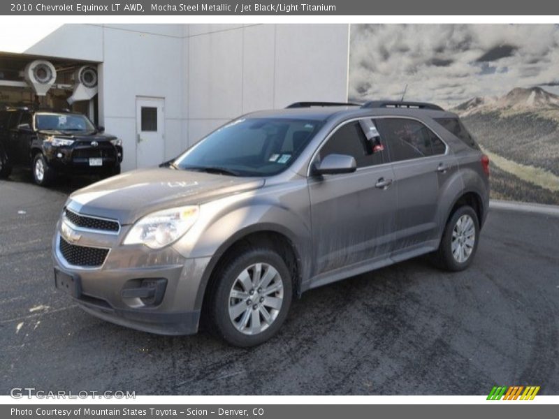 Mocha Steel Metallic / Jet Black/Light Titanium 2010 Chevrolet Equinox LT AWD