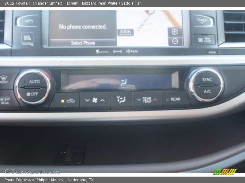 Blizzard Pearl White / Saddle Tan 2019 Toyota Highlander Limited Platinum