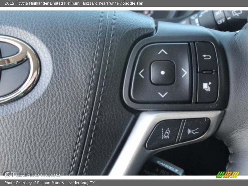 Blizzard Pearl White / Saddle Tan 2019 Toyota Highlander Limited Platinum