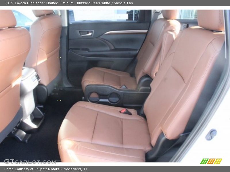 Blizzard Pearl White / Saddle Tan 2019 Toyota Highlander Limited Platinum