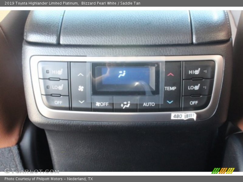 Blizzard Pearl White / Saddle Tan 2019 Toyota Highlander Limited Platinum