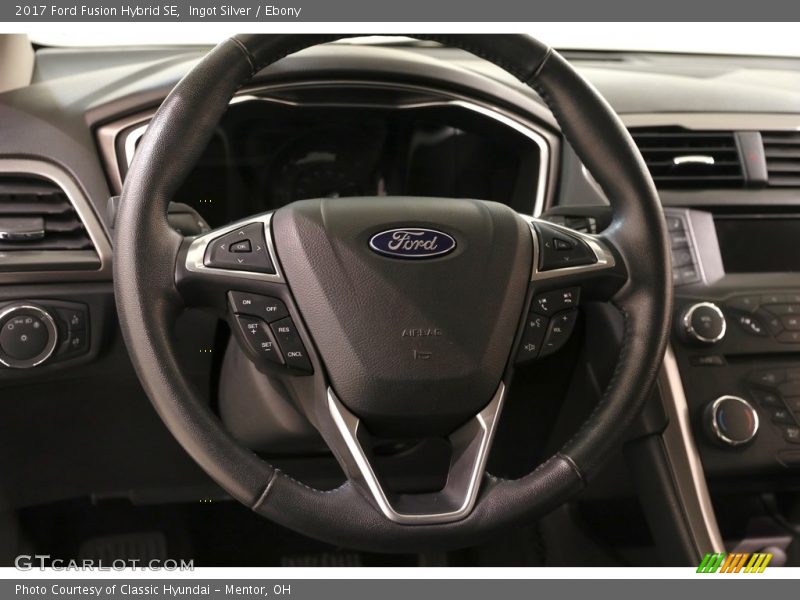 Ingot Silver / Ebony 2017 Ford Fusion Hybrid SE