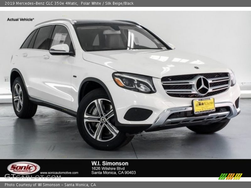 Polar White / Silk Beige/Black 2019 Mercedes-Benz GLC 350e 4Matic