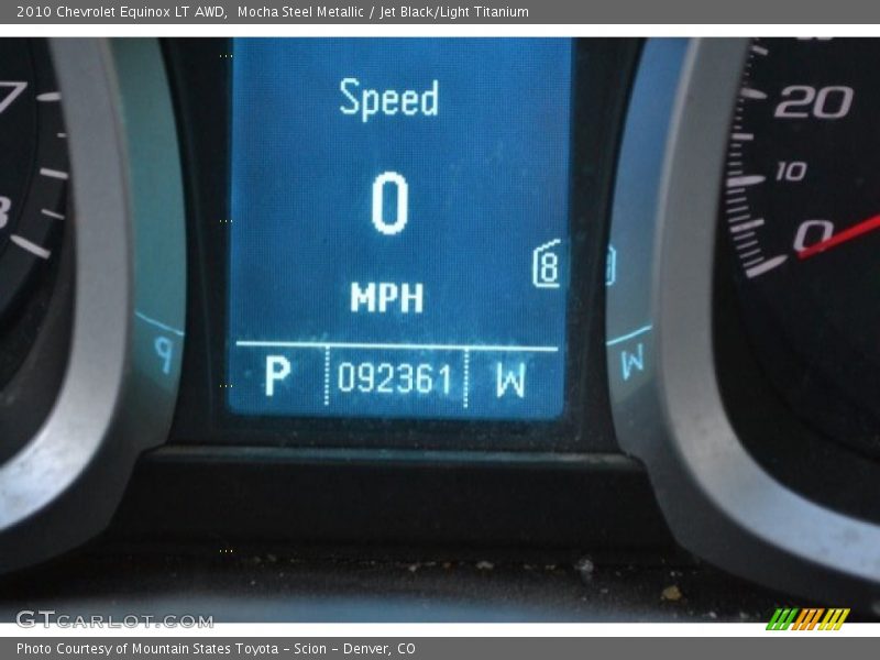 Mocha Steel Metallic / Jet Black/Light Titanium 2010 Chevrolet Equinox LT AWD