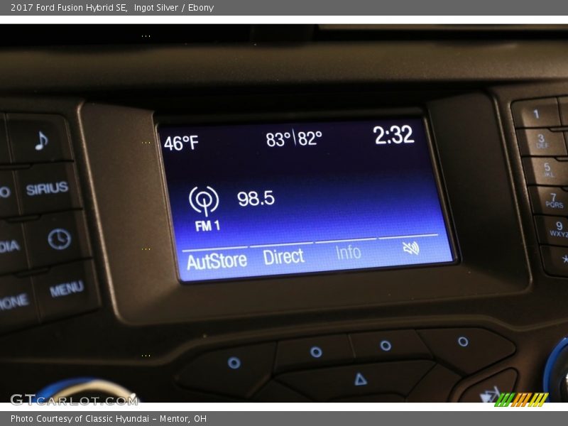Ingot Silver / Ebony 2017 Ford Fusion Hybrid SE