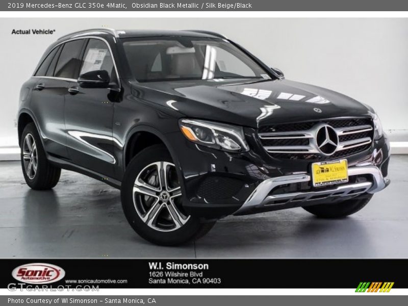 Obsidian Black Metallic / Silk Beige/Black 2019 Mercedes-Benz GLC 350e 4Matic